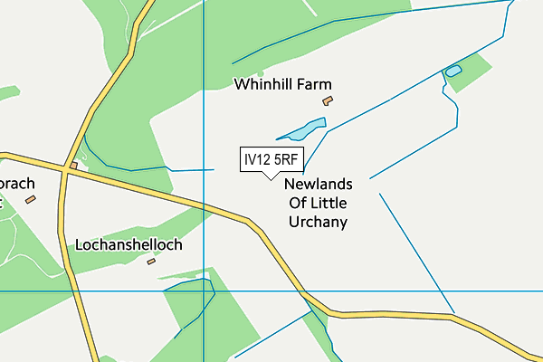 IV12 5RF map - OS VectorMap District (Ordnance Survey)