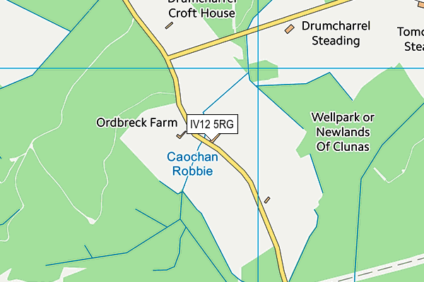 IV12 5RG map - OS VectorMap District (Ordnance Survey)