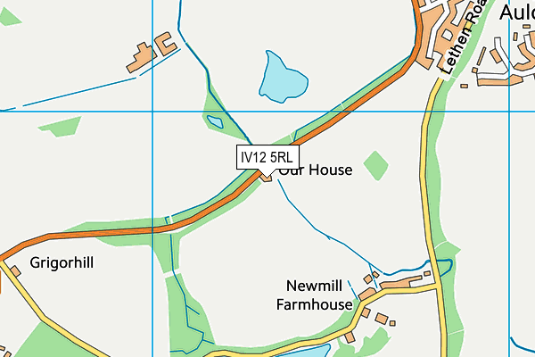 IV12 5RL map - OS VectorMap District (Ordnance Survey)