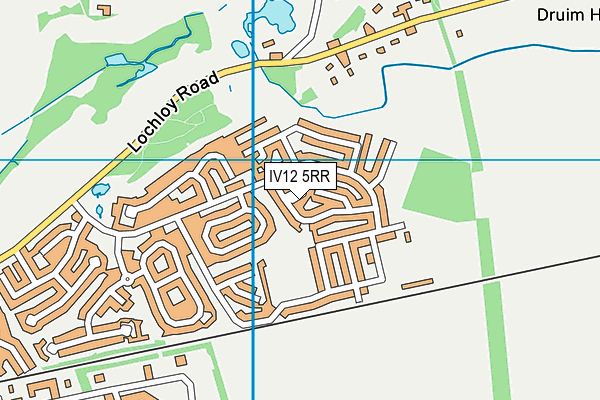 IV12 5RR map - OS VectorMap District (Ordnance Survey)