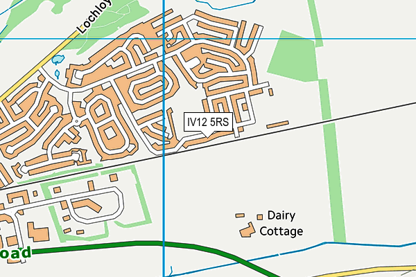 IV12 5RS map - OS VectorMap District (Ordnance Survey)