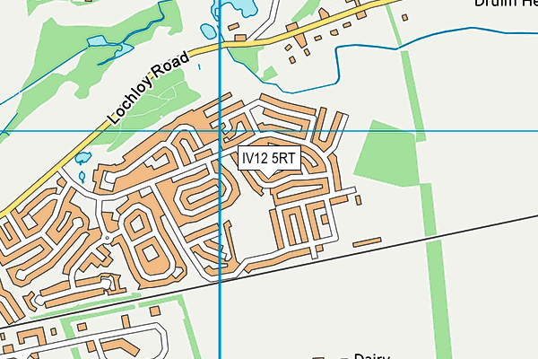 IV12 5RT map - OS VectorMap District (Ordnance Survey)