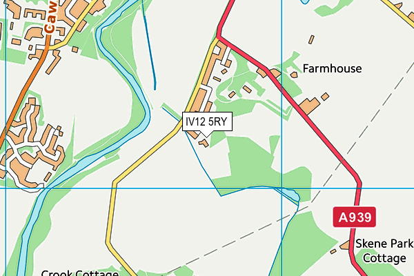 IV12 5RY map - OS VectorMap District (Ordnance Survey)