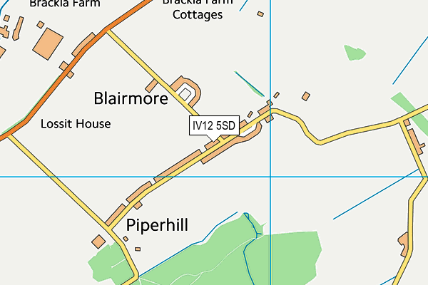 IV12 5SD map - OS VectorMap District (Ordnance Survey)