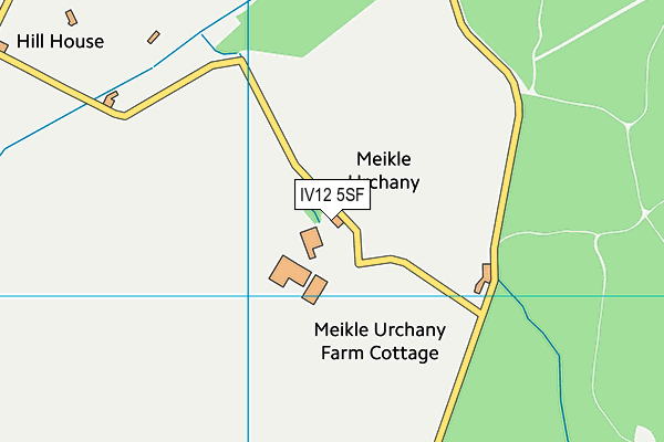 IV12 5SF map - OS VectorMap District (Ordnance Survey)