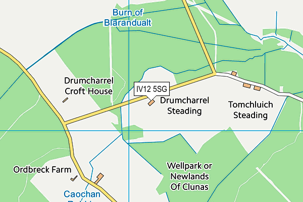 IV12 5SG map - OS VectorMap District (Ordnance Survey)