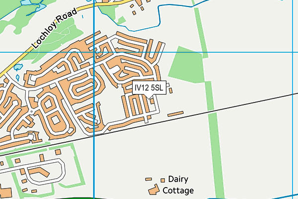 IV12 5SL map - OS VectorMap District (Ordnance Survey)