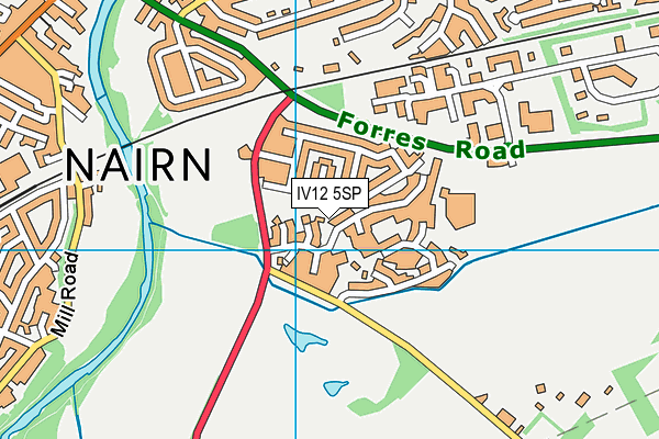 IV12 5SP map - OS VectorMap District (Ordnance Survey)