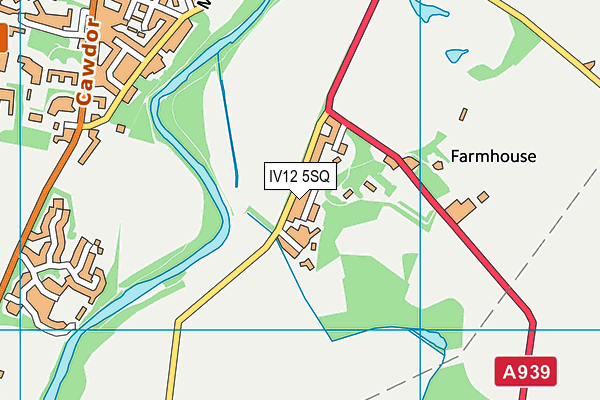 IV12 5SQ map - OS VectorMap District (Ordnance Survey)