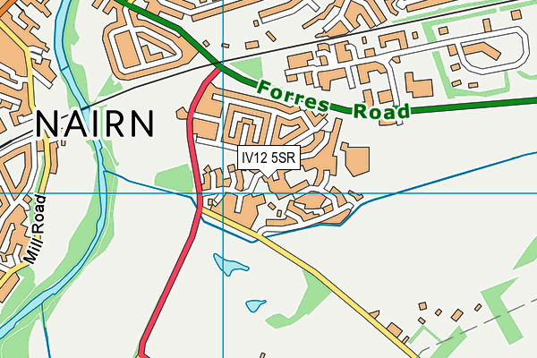 IV12 5SR map - OS VectorMap District (Ordnance Survey)