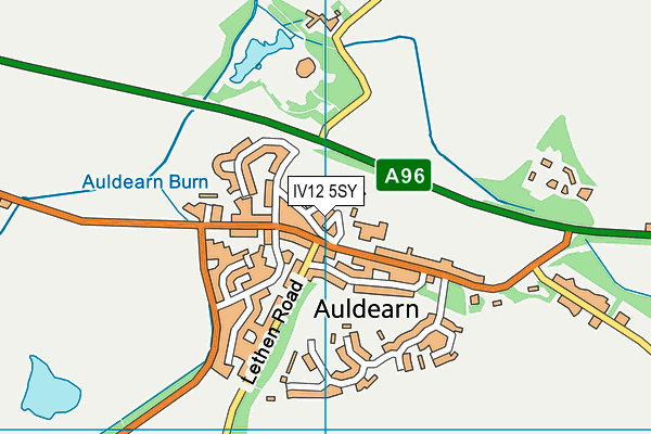 IV12 5SY map - OS VectorMap District (Ordnance Survey)