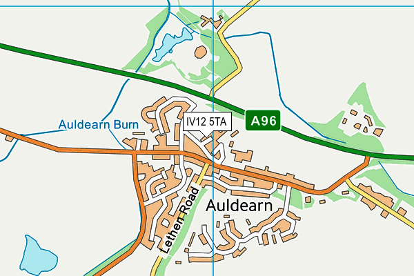 IV12 5TA map - OS VectorMap District (Ordnance Survey)