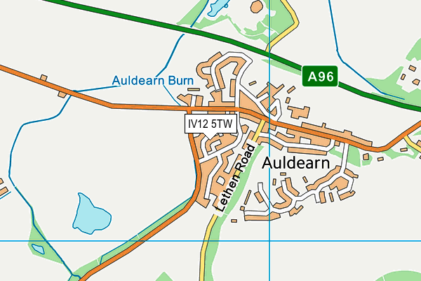 IV12 5TW map - OS VectorMap District (Ordnance Survey)