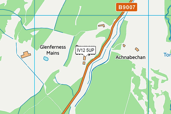 IV12 5UP map - OS VectorMap District (Ordnance Survey)