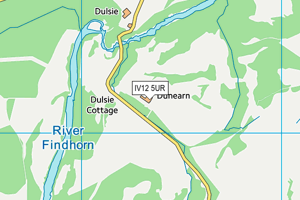 IV12 5UR map - OS VectorMap District (Ordnance Survey)