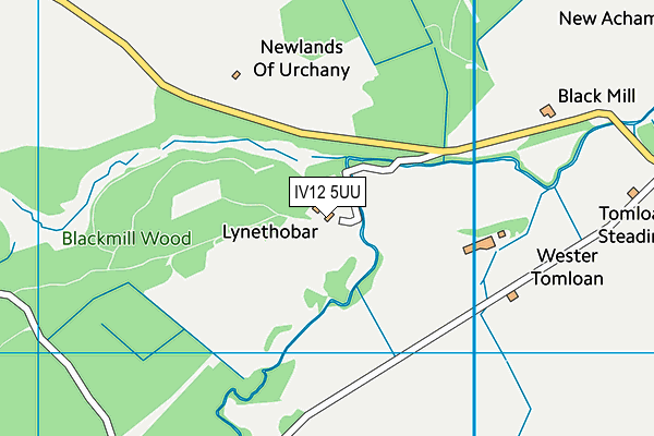 IV12 5UU map - OS VectorMap District (Ordnance Survey)