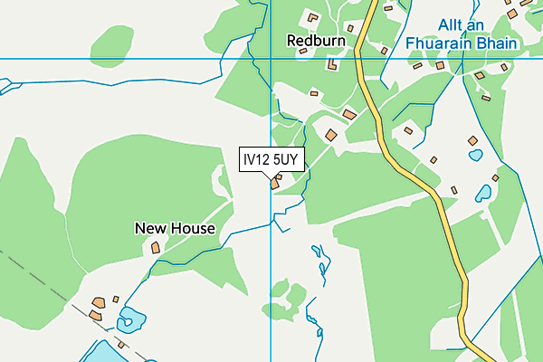 IV12 5UY map - OS VectorMap District (Ordnance Survey)