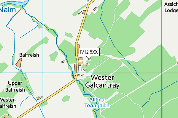 IV12 5XX map - OS VectorMap District (Ordnance Survey)