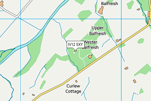 IV12 5XY map - OS VectorMap District (Ordnance Survey)