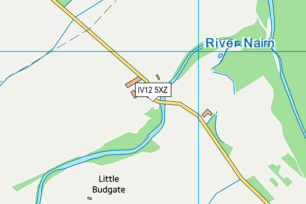 IV12 5XZ map - OS VectorMap District (Ordnance Survey)