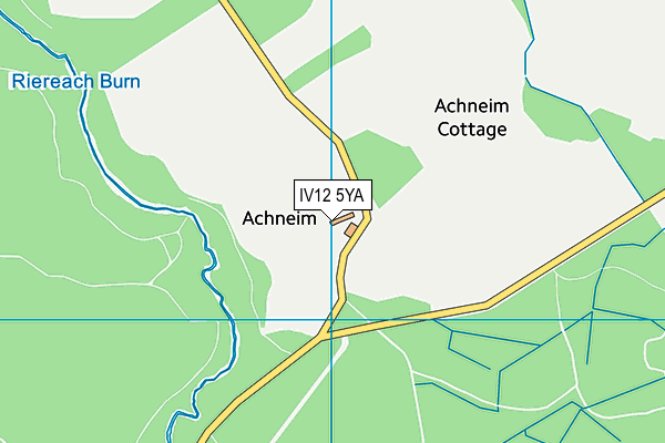 IV12 5YA map - OS VectorMap District (Ordnance Survey)