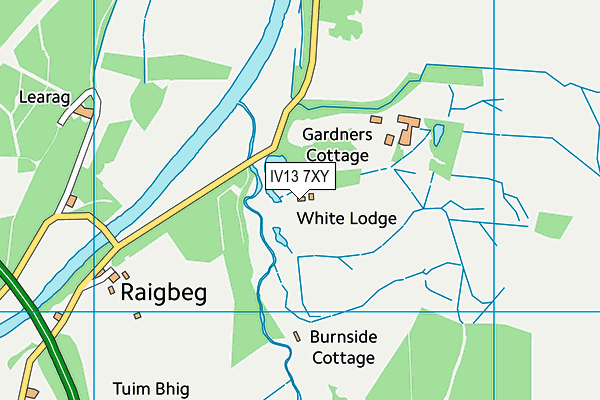 IV13 7XY map - OS VectorMap District (Ordnance Survey)