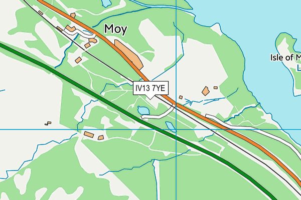 IV13 7YE map - OS VectorMap District (Ordnance Survey)