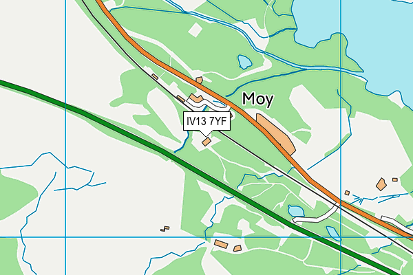 IV13 7YF map - OS VectorMap District (Ordnance Survey)