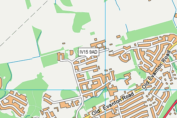 IV15 9AD map - OS VectorMap District (Ordnance Survey)