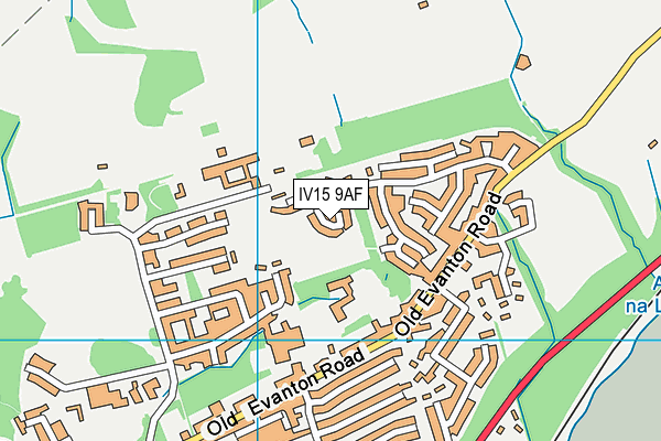 IV15 9AF map - OS VectorMap District (Ordnance Survey)