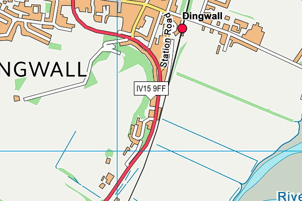 IV15 9FF map - OS VectorMap District (Ordnance Survey)