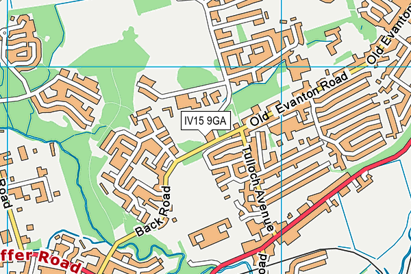 IV15 9GA map - OS VectorMap District (Ordnance Survey)