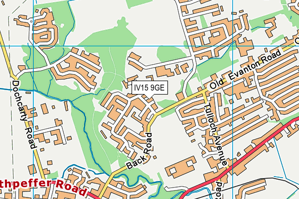 IV15 9GE map - OS VectorMap District (Ordnance Survey)