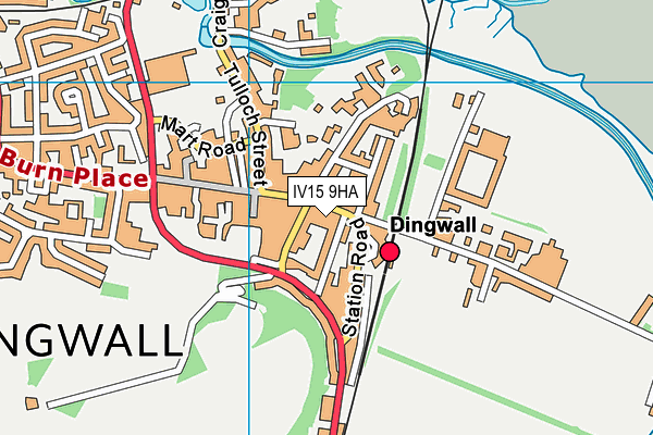 IV15 9HA map - OS VectorMap District (Ordnance Survey)