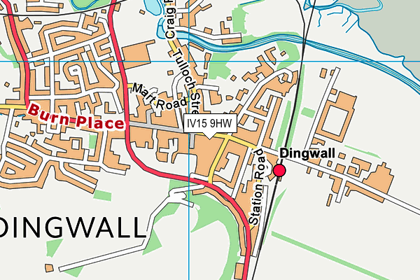 IV15 9HW map - OS VectorMap District (Ordnance Survey)