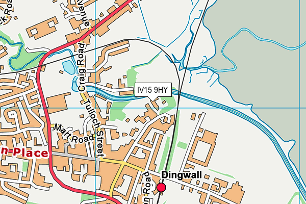 IV15 9HY map - OS VectorMap District (Ordnance Survey)