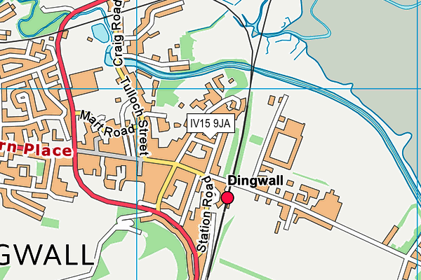 IV15 9JA map - OS VectorMap District (Ordnance Survey)