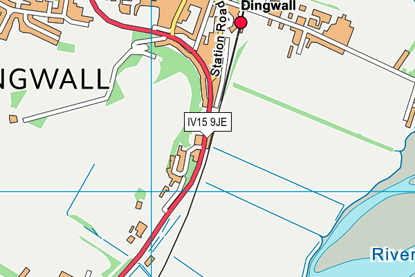 IV15 9JE map - OS VectorMap District (Ordnance Survey)