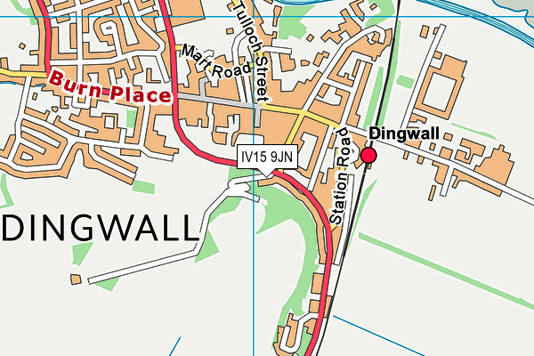 IV15 9JN map - OS VectorMap District (Ordnance Survey)