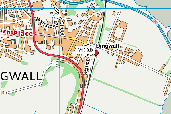 IV15 9JX map - OS VectorMap District (Ordnance Survey)