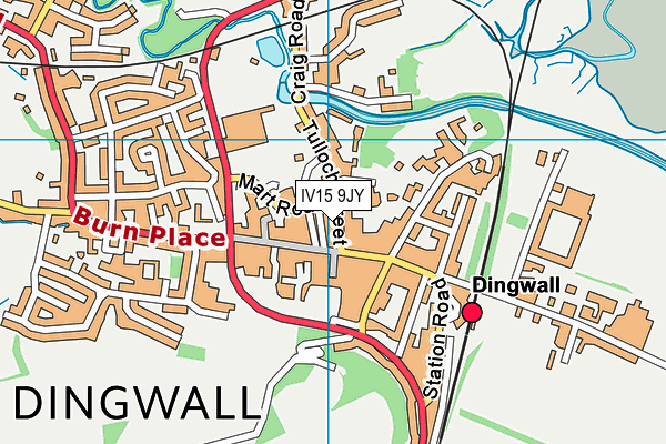 Map of DRYBURGH CYCLES (DINGWALL) LIMITED at district scale