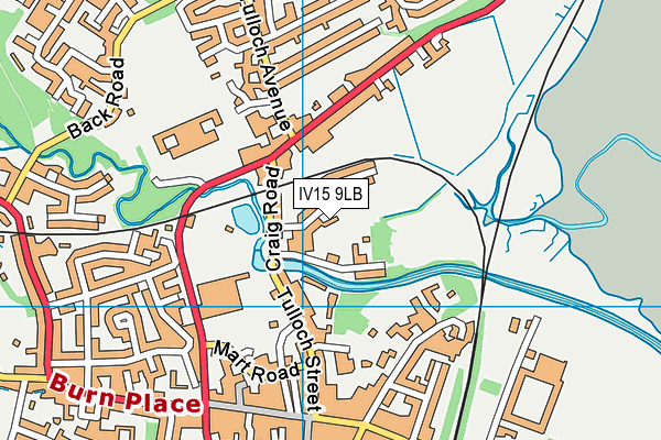 IV15 9LB map - OS VectorMap District (Ordnance Survey)
