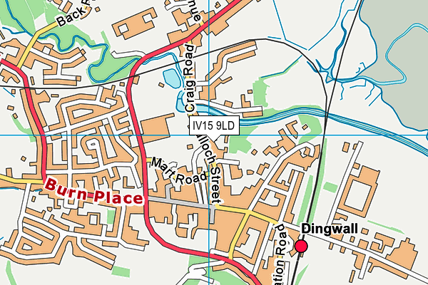 IV15 9LD map - OS VectorMap District (Ordnance Survey)