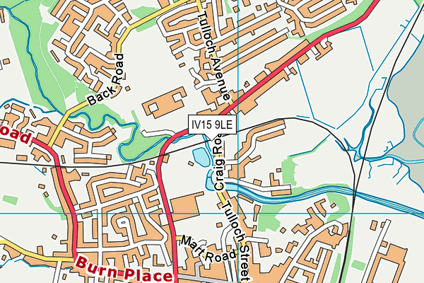 IV15 9LE map - OS VectorMap District (Ordnance Survey)