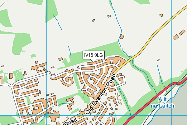 IV15 9LG map - OS VectorMap District (Ordnance Survey)