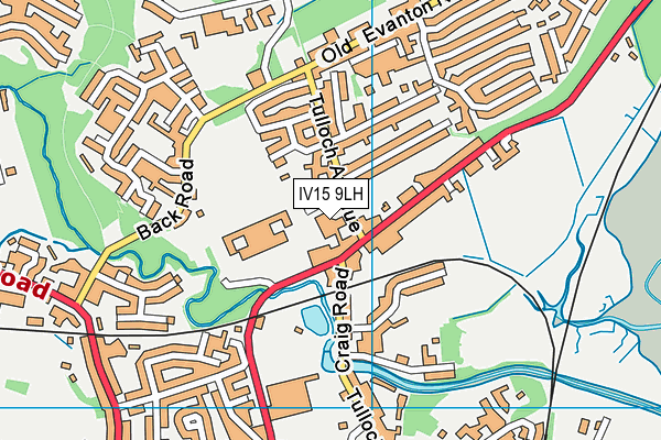 IV15 9LH map - OS VectorMap District (Ordnance Survey)