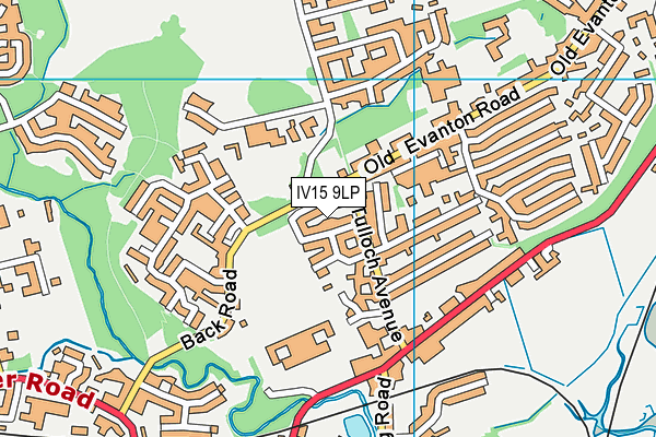 IV15 9LP map - OS VectorMap District (Ordnance Survey)