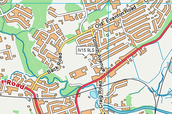 IV15 9LS map - OS VectorMap District (Ordnance Survey)