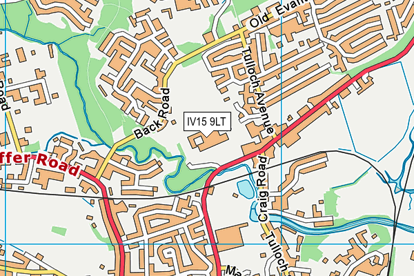 IV15 9LT map - OS VectorMap District (Ordnance Survey)