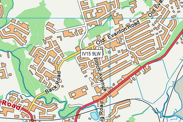 IV15 9LW map - OS VectorMap District (Ordnance Survey)